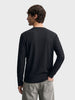 Men's Black Relaxed Fit Solid Casual T-Shirts