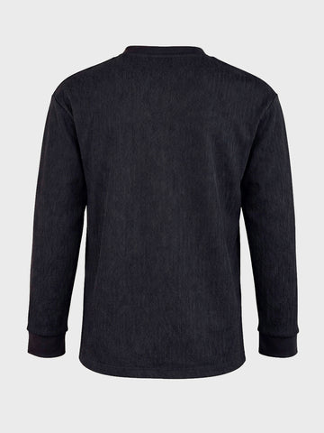 Men's Black Relaxed Fit Solid Casual T-Shirts
