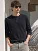 Men's Black Relaxed Fit Solid Casual T-Shirts