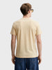 Men's Yellow Regular Fit Solid Casual T-Shirt