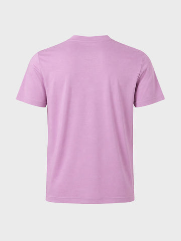 Men's Purple Regular Fit Solid Casual T-Shirt