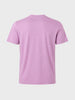 Men's Purple Regular Fit Solid Casual T-Shirt