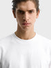 Men's White Regular Fit Solid Casual T-Shirt