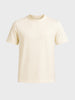 Men's Cream Regular Fit Solid Casual T-Shirt