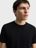 Men's Black Regular Fit Solid Casual T-Shirt