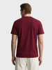 Men's Maroon Regular Fit Solid Casual T-Shirt