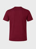 Men's Maroon Regular Fit Solid Casual T-Shirt