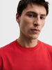 Men's Red Regular Fit Solid Casual T-Shirt