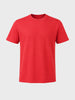 Men's Red Regular Fit Solid Casual T-Shirt