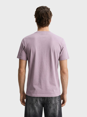 Men's Grey Regular Fit Solid Casual T-Shirt