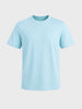 Men's Blue Regular Fit Solid Casual T-Shirt