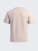 Men's Beige Regular Fit Solid Casual T-Shirt