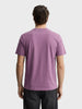 Men's Purple Regular Fit Solid Casual T-Shirt