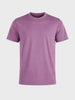 Men's Purple Regular Fit Solid Casual T-Shirt