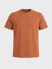 Men's Brown Regular Fit Solid Casual T-Shirt