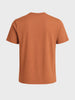 Men's Brown Regular Fit Solid Casual T-Shirt