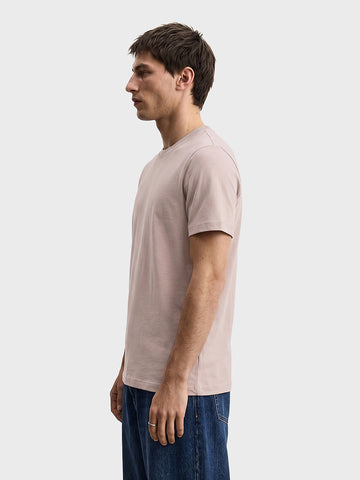 Men's Purple Regular Fit Solid Casual T-Shirt