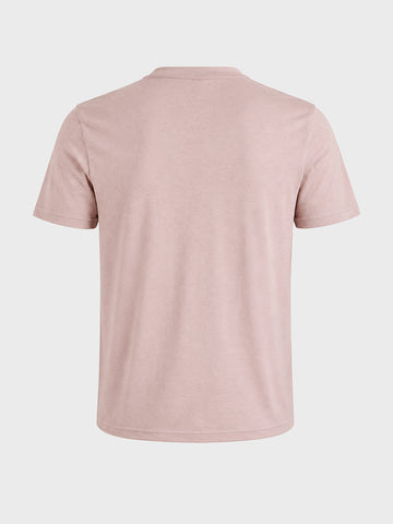 Men's Purple Regular Fit Solid Casual T-Shirt