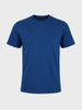Men's Blue Regular Fit Solid Casual T-Shirt