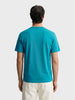 Men's Teal Regular Fit Solid Casual T-Shirt
