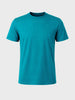 Men's Teal Regular Fit Solid Casual T-Shirt