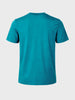 Men's Teal Regular Fit Solid Casual T-Shirt