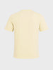 Men's Cream Regular Fit Solid Casual T-Shirt