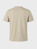 Men's Beige Regular Fit Solid Casual T-Shirt