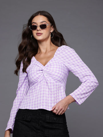 Freehand by The Indian Garage Co Women Regular Fit Textured Regular Top