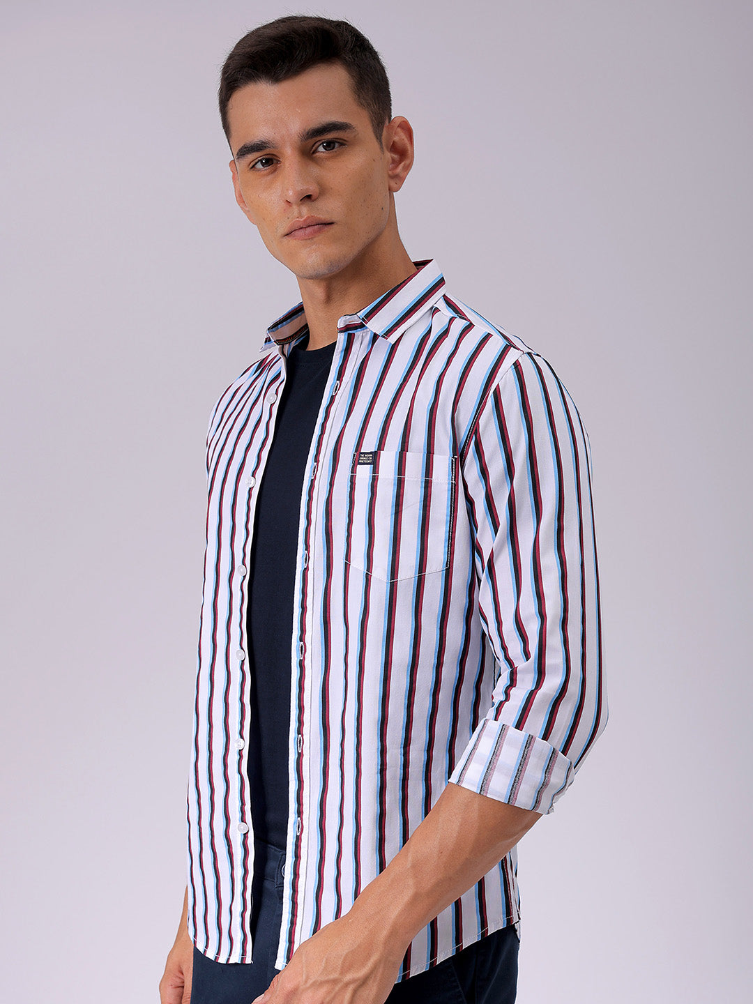 Men's Striped Slim Fit Shirt