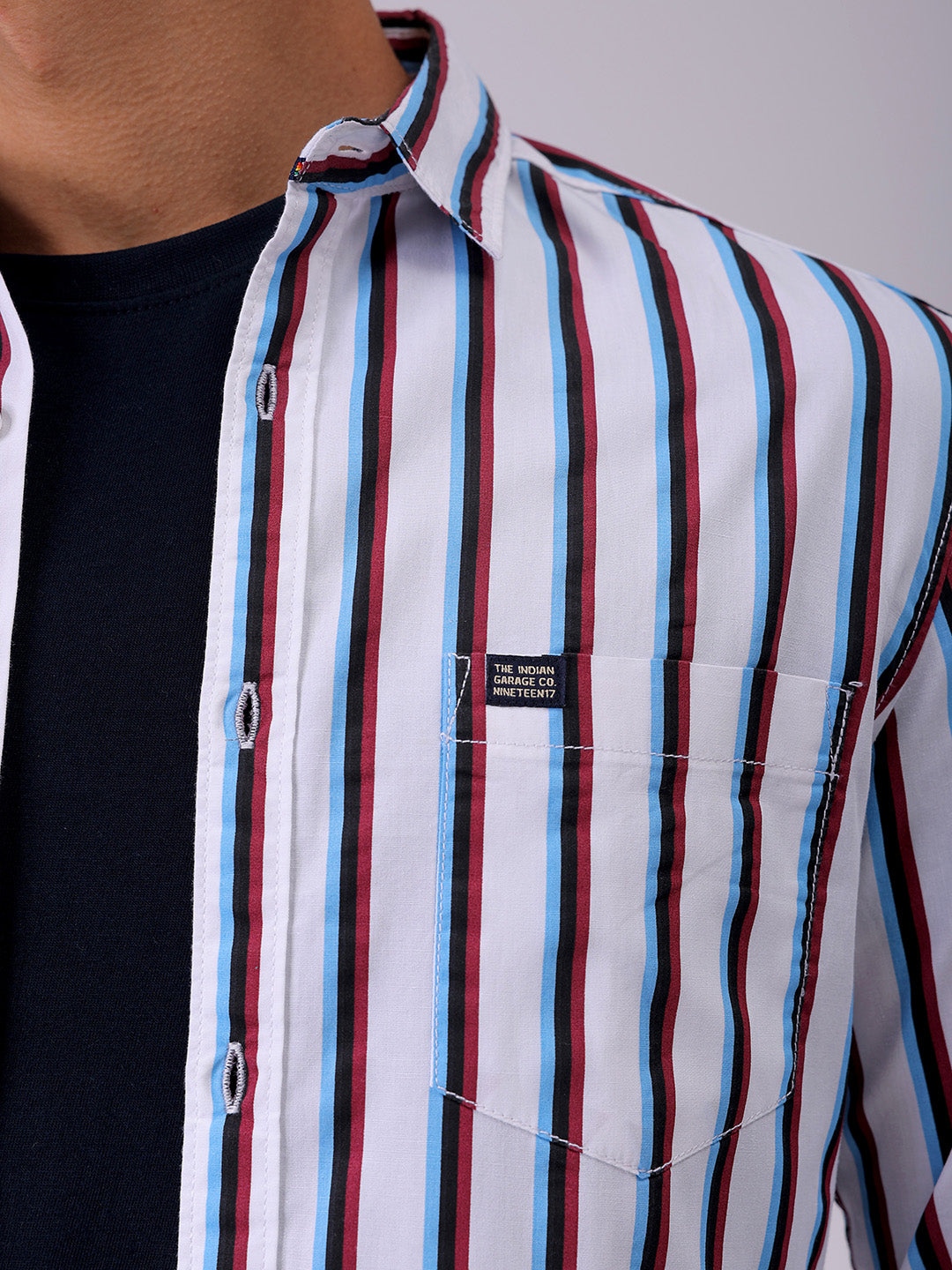 Men's Striped Slim Fit Shirt