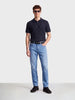 Men's Blue Slim Fit Solid Casual Jeans
