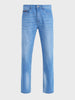 Men's Blue Slim Fit Solid Casual Jeans