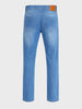Men's Blue Slim Fit Solid Casual Jeans