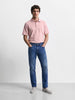 Men's Blue Slim Fit Solid Casual Jeans