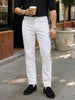 Men's White Slim Fit Solid Casual jEANS