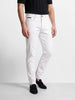 Men's White Slim Fit Solid Casual jEANS