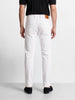 Men's White Slim Fit Solid Casual jEANS