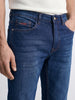 Men's Blue Slim Fit Solid Casual Jeans