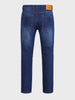 Men's Blue Slim Fit Solid Casual Jeans