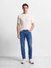 Men's Blue Carrrot Fit Solid Casual Jeans
