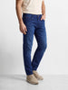 Men's Navy Regular Fit Solid Casual Jeans