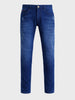 Men's Navy Regular Fit Solid Casual Jeans