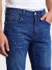 Men's Blue Carrot Fit Solid Casual Jeans