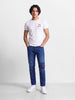 Men's Blue Carrot Fit Solid Casual Jeans