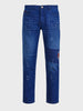 Men's Blue Carrot Fit Solid Casual Jeans