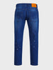Men's Blue Carrot Fit Solid Casual Jeans