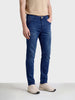 Men's Blue Carrot Fit Solid Casual Jeans