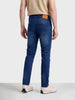 Men's Blue Carrot Fit Solid Casual Jeans