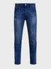 Men's Blue Carrot Fit Solid Casual Jeans